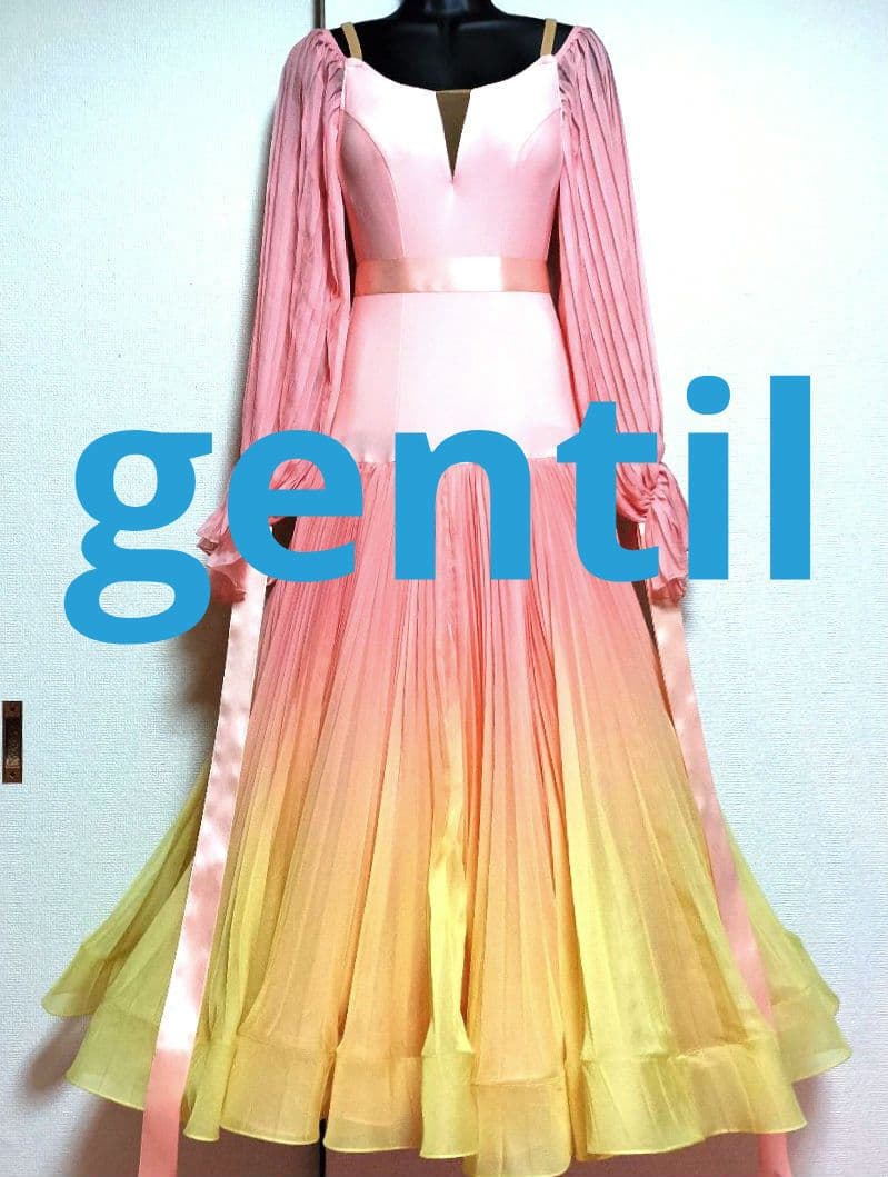 社交ダンス♡ジャンティ　モダン　スタンダード　ワンピースドレス