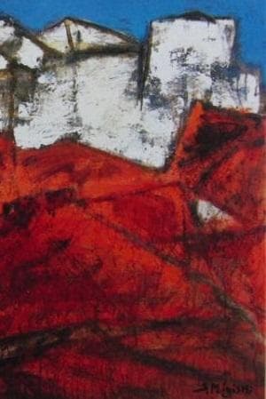 三岸節子、「グアディスの家」厳選、希少画集・額装画、人気作品、新品高級額 額装付