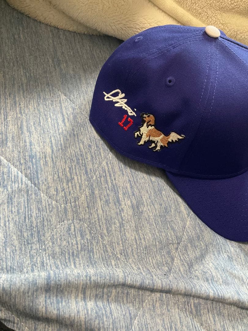 ドジャースキャップ デコピン&大谷翔平サイン刺繍 ニューエラ