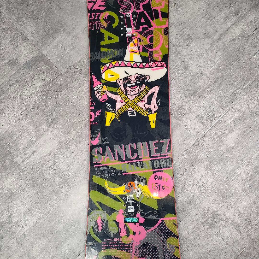 【迅速発送】SALOMON サンチェス 151cm ロッカーボード スノーボード