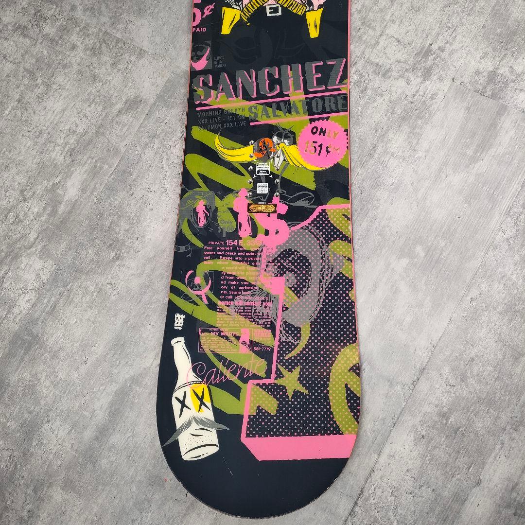 【迅速発送】SALOMON サンチェス 151cm ロッカーボード スノーボード