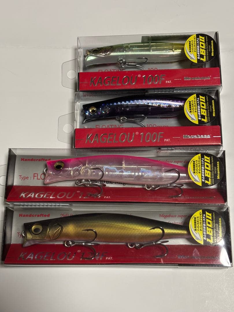 メガバス セット カゲロウ ピンクバック オチアユ パープルネオンイワシ