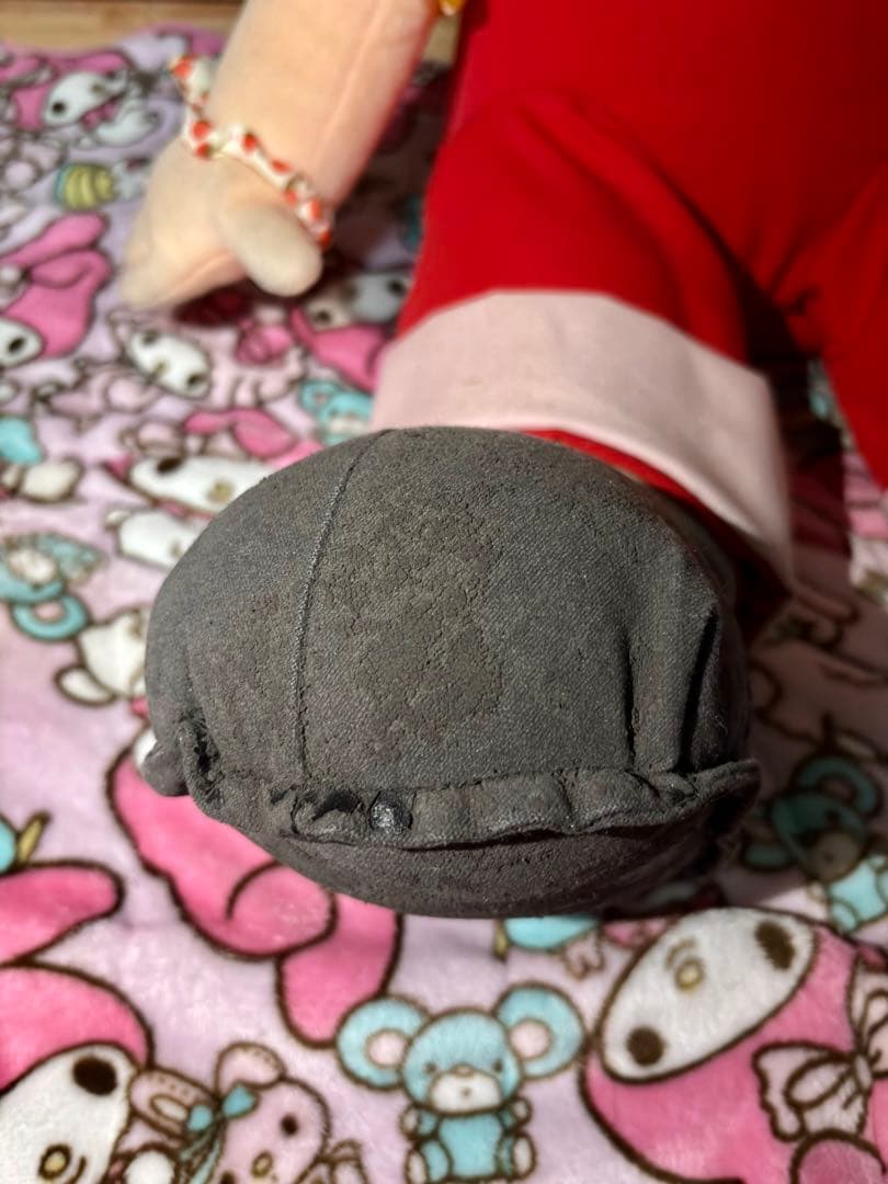 不二家ぺこちゃん　シリアルナンバー入り大型ぬいぐるみ