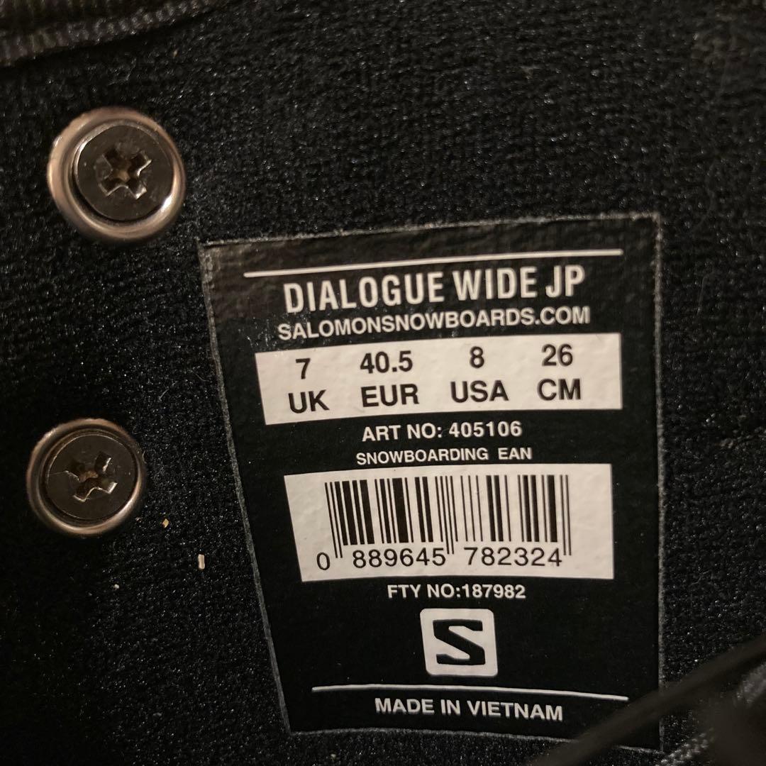 SALOMONサロモンDIALOGUE WIDE JP DUAL BOA26cm