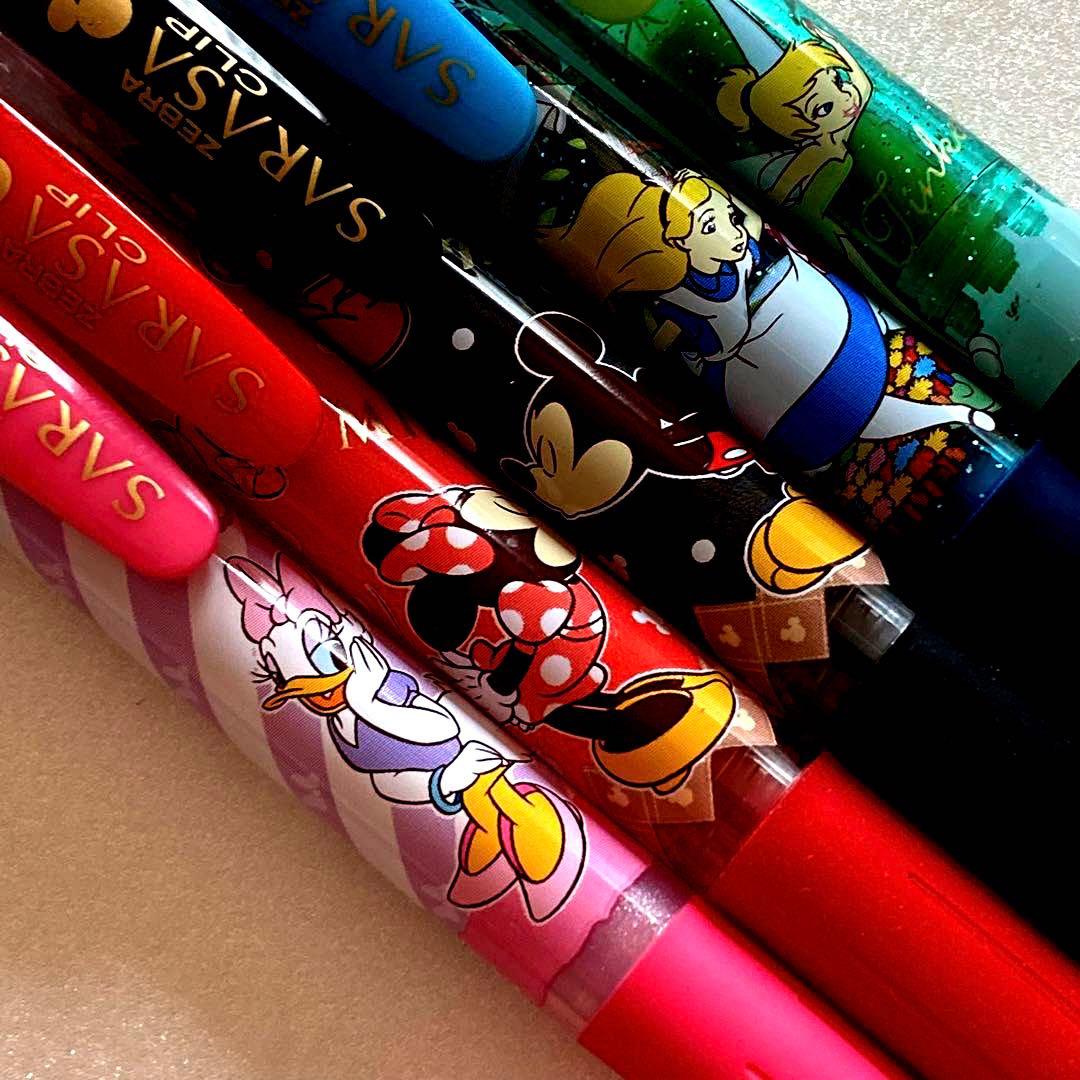 サラサクリップ限定ディズニーコレクション　5色セット　ZEBURA