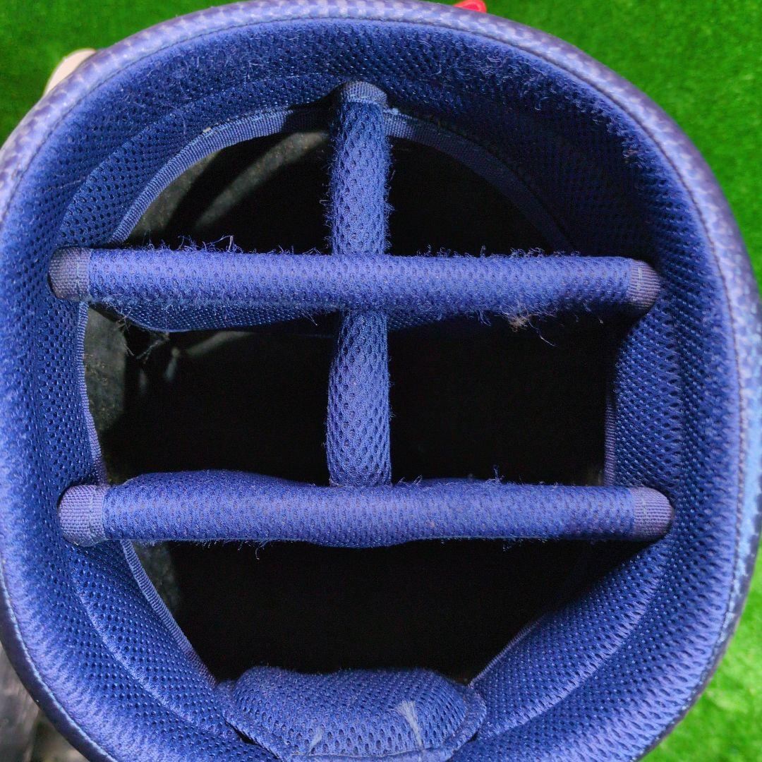 adidas ゴルフキャディバッグ オシャレなトリコロールカラー　フードカバー付