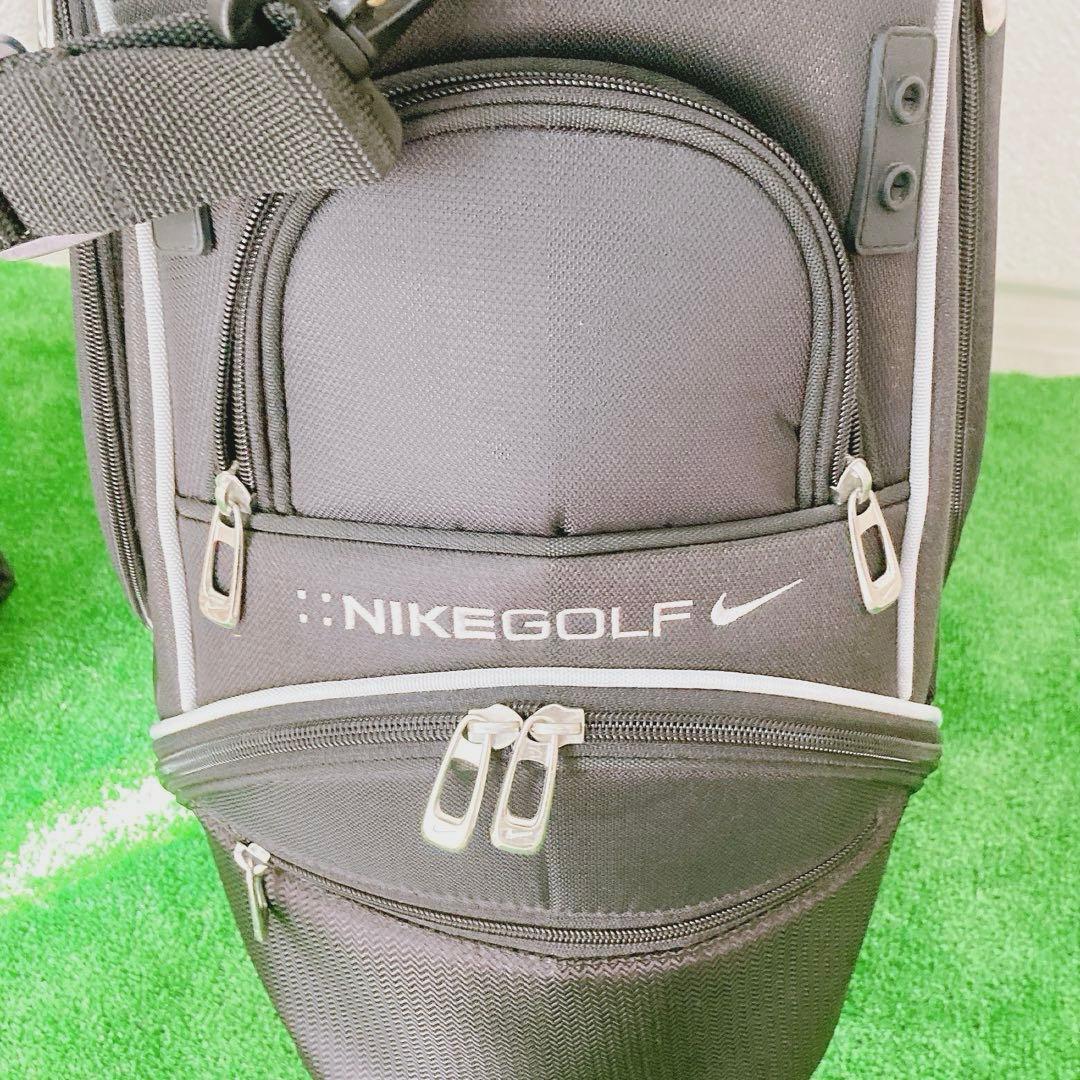 NIKE GOLF キャディバッグ 6口 フード付き 廃盤品 希少 レア BK