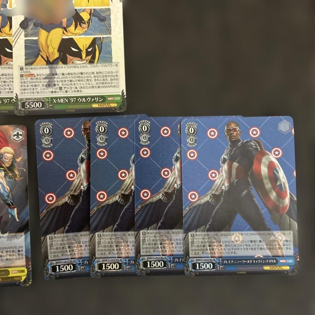 ヴァイスシュヴァルツ marvel vol.3 RR以下4コン　※一部SR含む