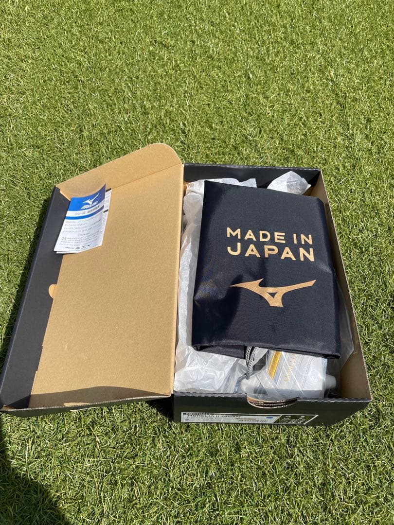 【新品・未使用】MIZUNO モレリア2japan ホワイト/ゴールド①