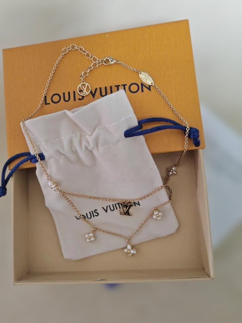 美品 ルイヴィトン ネックレス コリエ・LVフローラグラム M00981 メタル