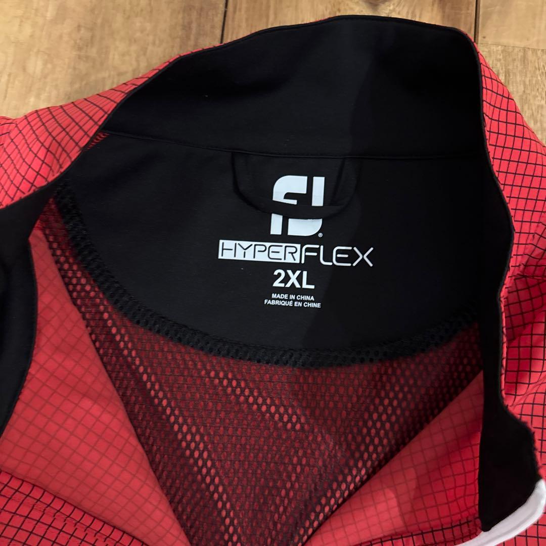 フットジョイ　HYPERFLEX ジャケット 2XL レッド/ブラック
