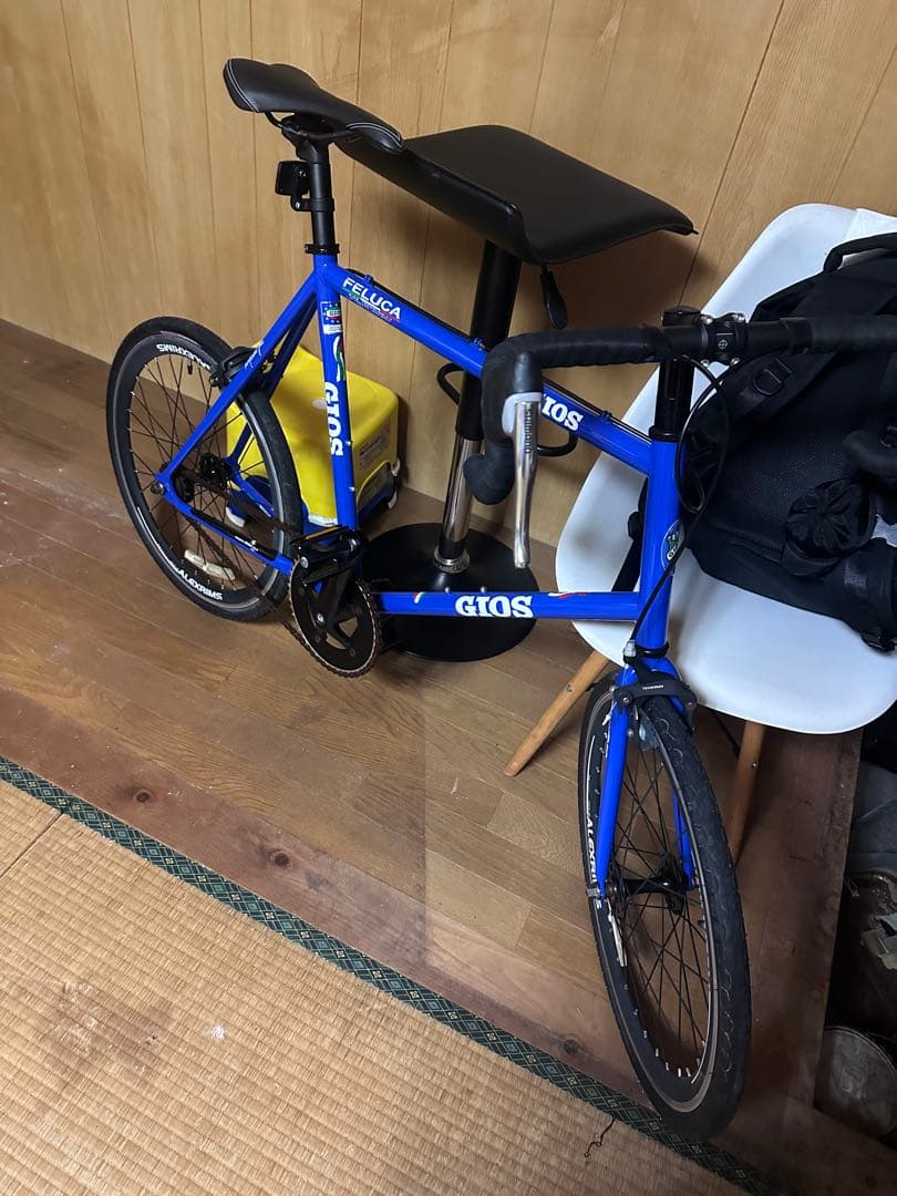 希少 GIOS ジオス クロスバイク 青 CR-MOチューブ ミニベロ