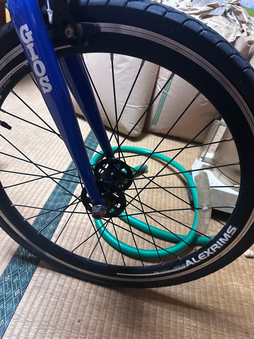 希少 GIOS ジオス クロスバイク 青 CR-MOチューブ ミニベロ