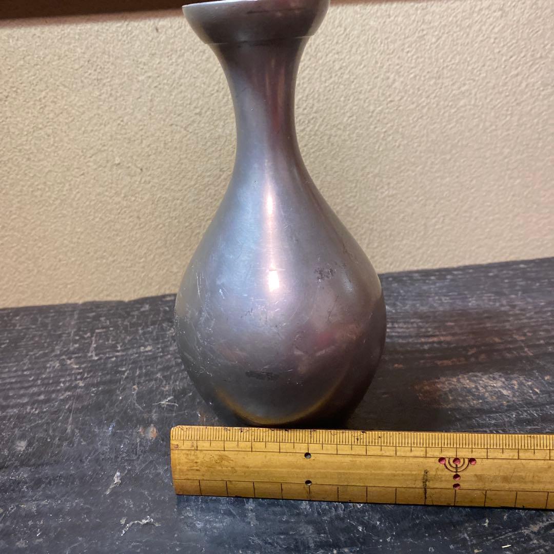 錫徳利D 京錫源製　8cm16.5cm 380g