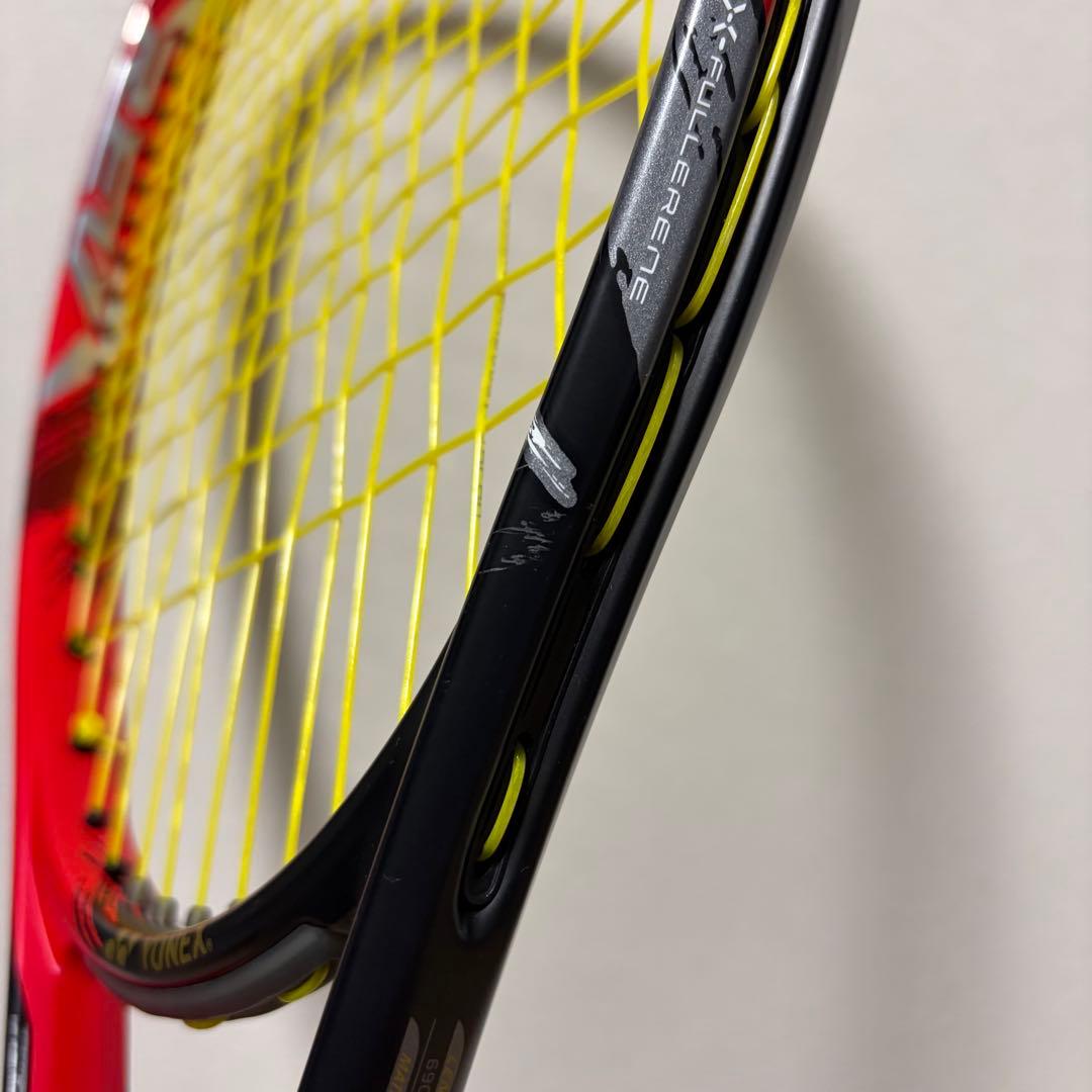 【極美品】YONEX ナノフォース 8V レブ フレイムレッド