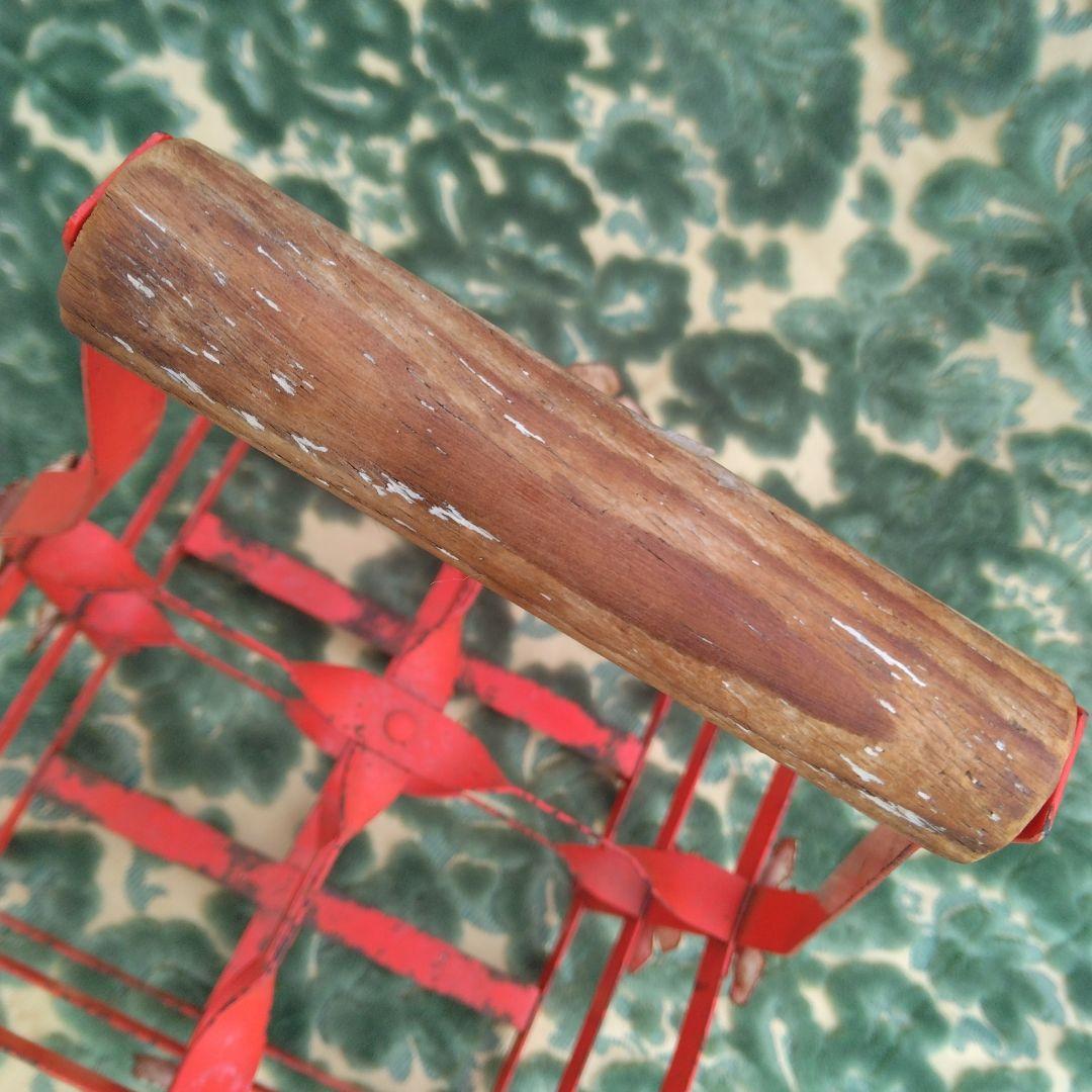 フランス　1920年代　アンティーク　アイアンボトルキャリー