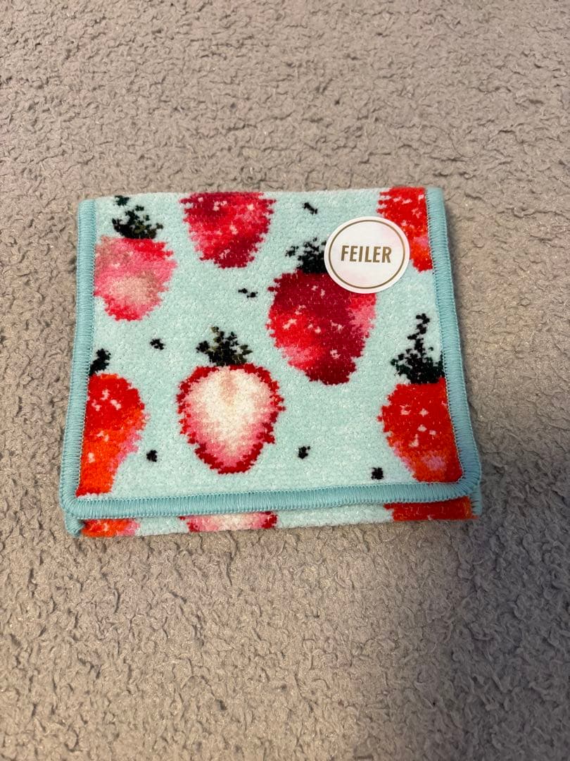 フェイラー ストロベリー ドット ハンカチポーチ ハンカチ 2点セット