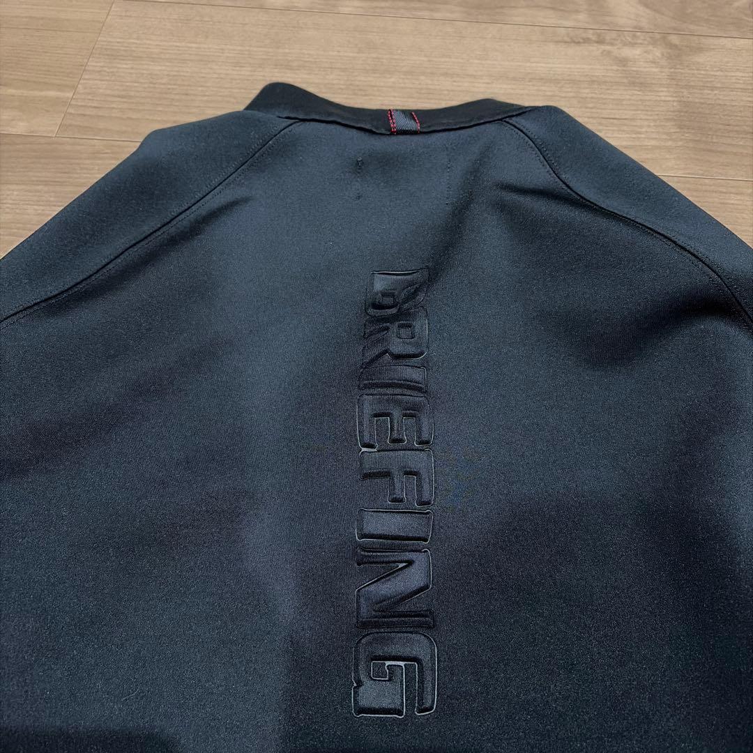 BRIEFING ブラック ハーフジップ