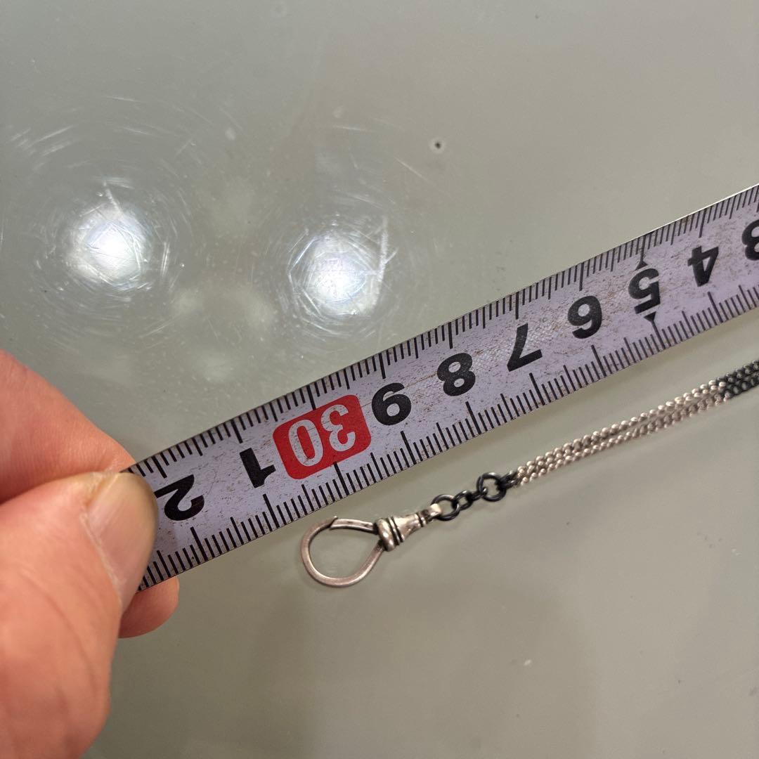 シルバー ブラック チェーン アクセサリー 約31cm