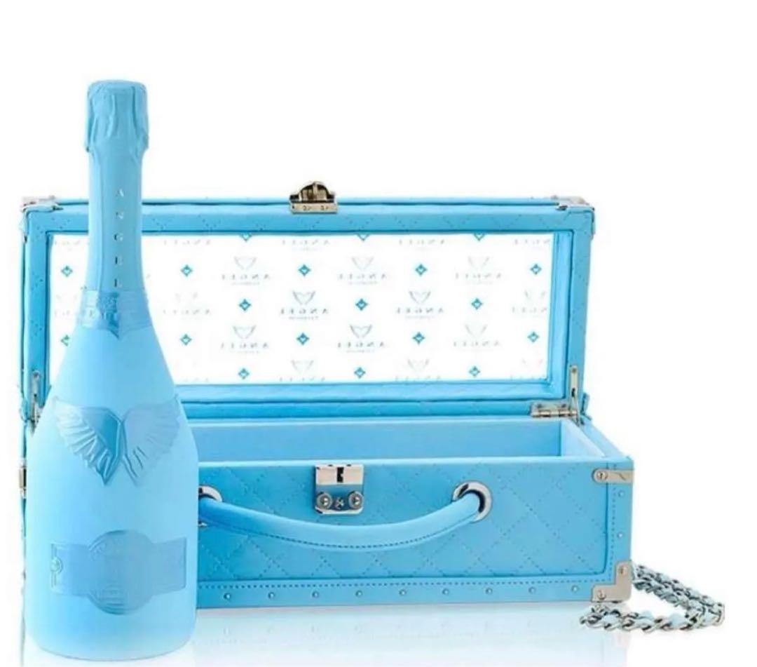 エンジェルブリュットブラック・ドゥミセック ブルー レザータイプ