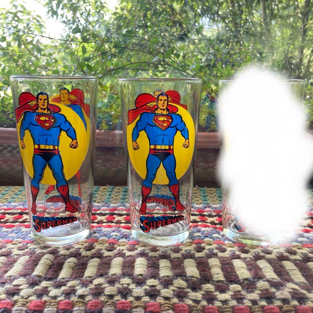 スーパーマン　ペプシ　グラス　2個