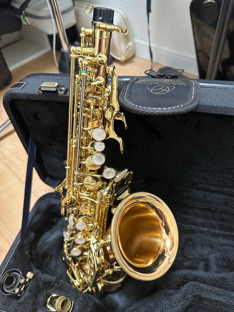 【期間限定値下げ】ヤナギサワカーブドソプラノサックスSC-WO20特注MPC付き