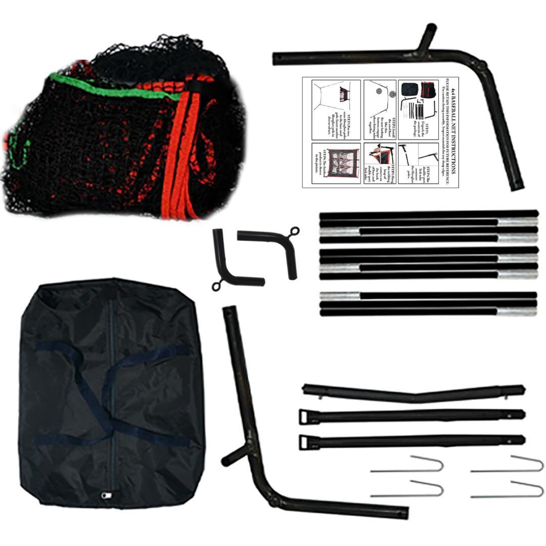 軟式/硬式ボール対応　屋外/室内用　設置簡単　キャリーバッグ付き