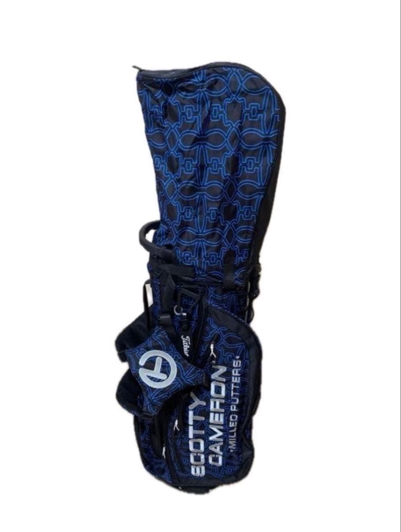 新品未使用　スコッティキャメロン　キャディバッグ　スタンド式　ブラック&ブルー