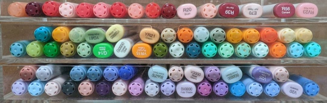 コピック86本まとめ売り（コピック18本＋チャオ68本）＋オペークホワイト