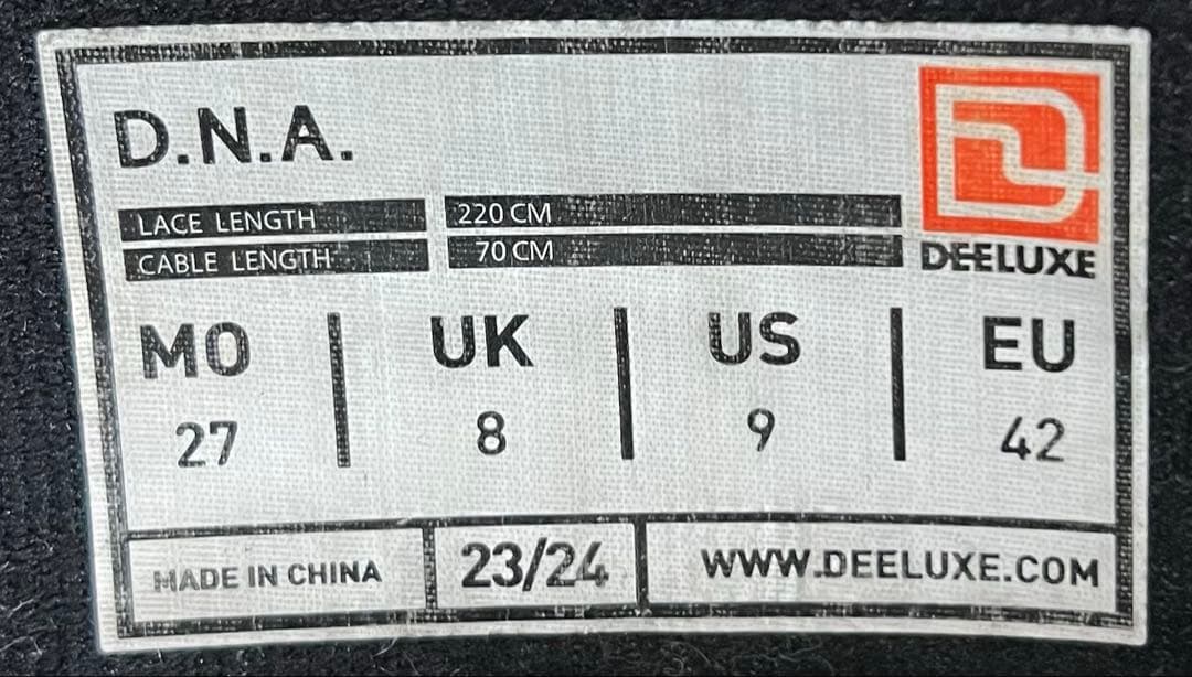 【即日発送】DEELUXE スノボ　D.N.A. 27.0cm 23-24モデル