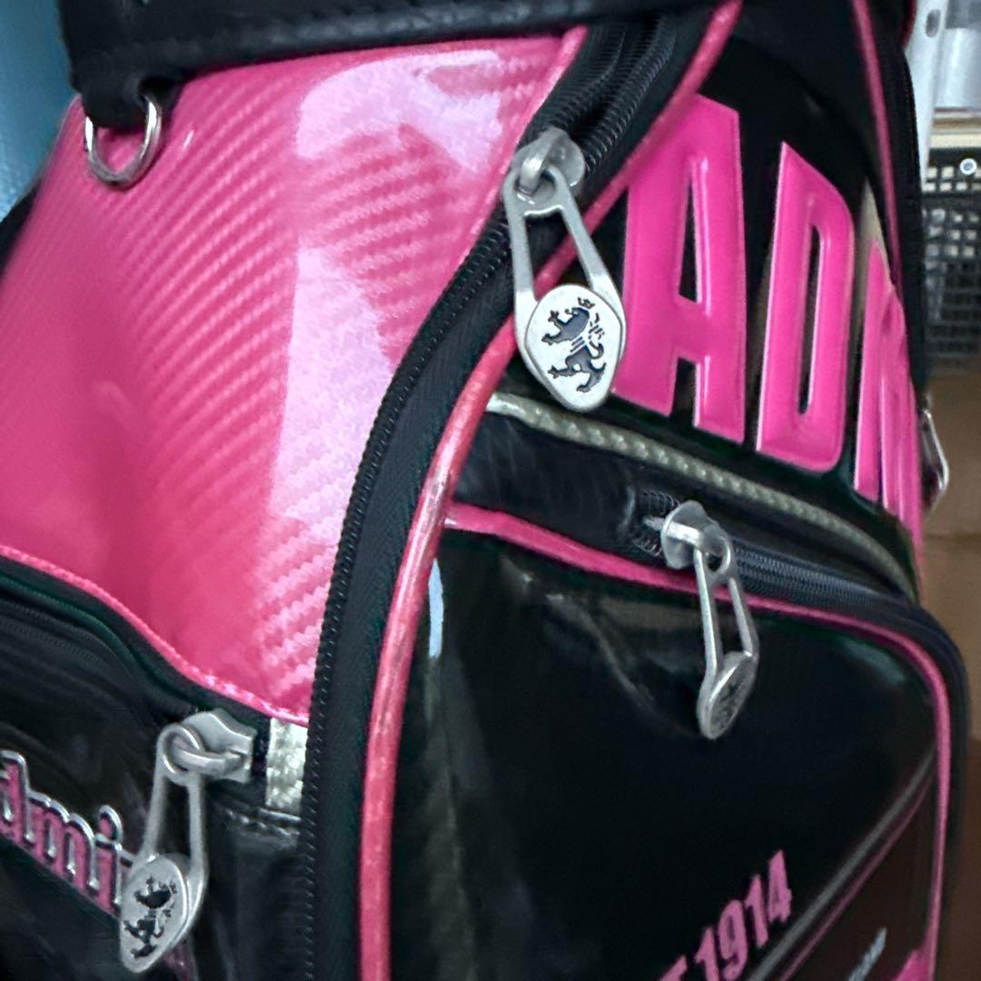 ADMRIAL キャディバッグ 2018年モデル 黒・ピンク