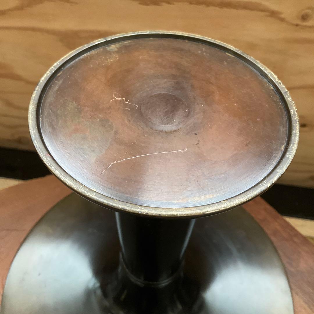 いけばな　池坊　一文字　華道具　花瓶　銅花器　薄端　 花器　花生　花入