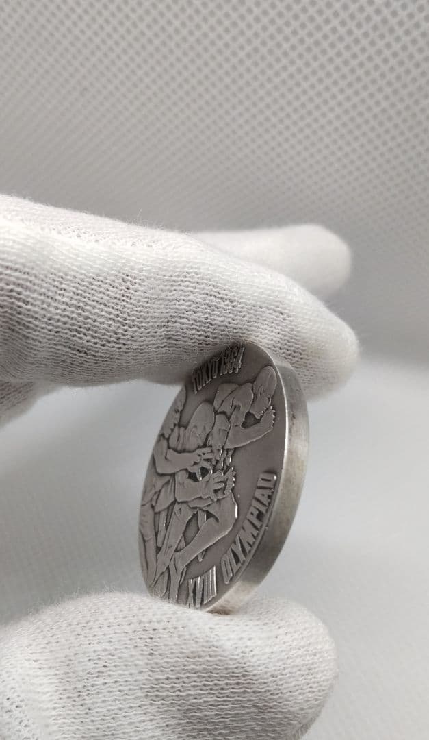 1964年東京オリンピック 銀メダル【未使用】➕ 説明書 ➕ ケースのセット