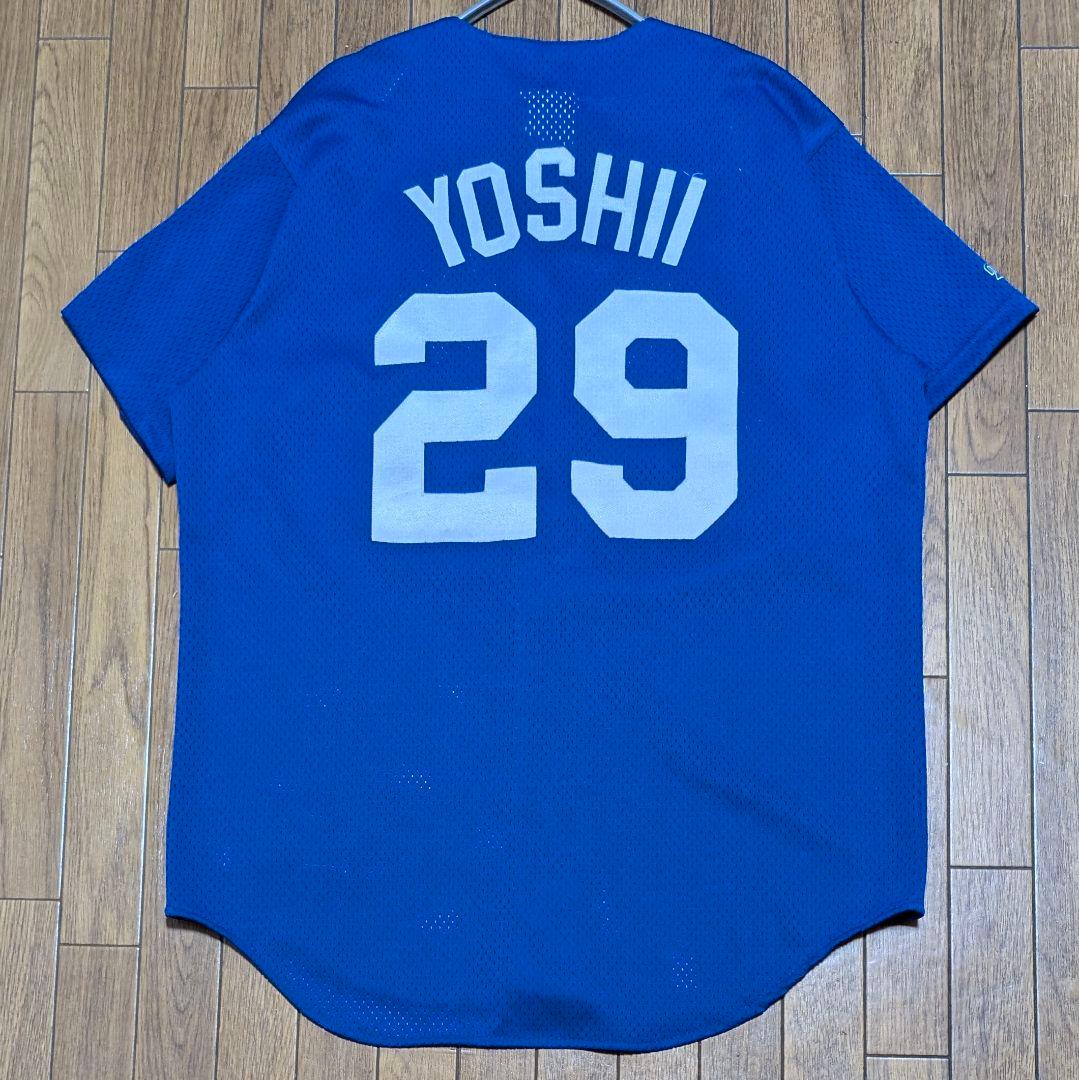 90s USA製 マジェスティック　メッツ 吉井理人 ユニフォーム　Ｍ ブルー