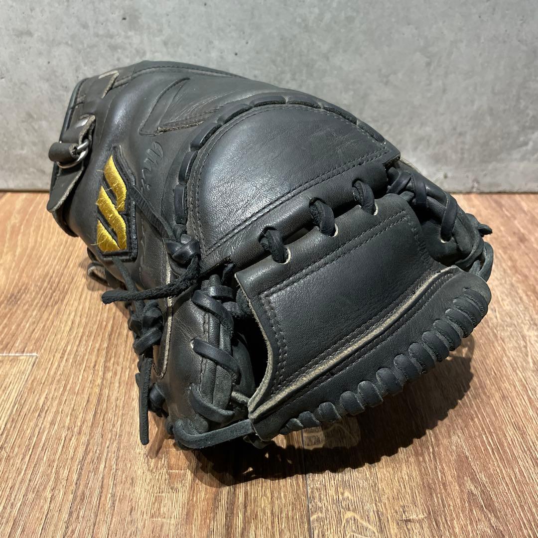 ミズノプロ 旧ロゴ 軟式用 キャッチャーミット ブラック