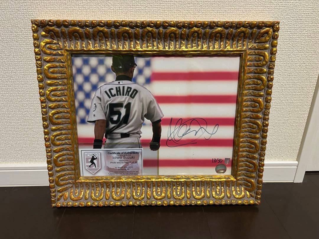 イチロー サイン入り写真 限定30枚