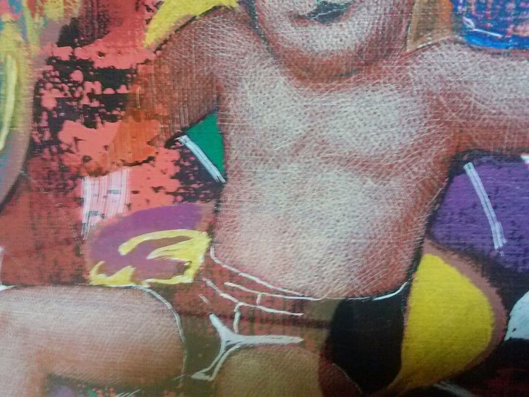 義援　X決算セール　ケセラセラ　パステル画　国友博