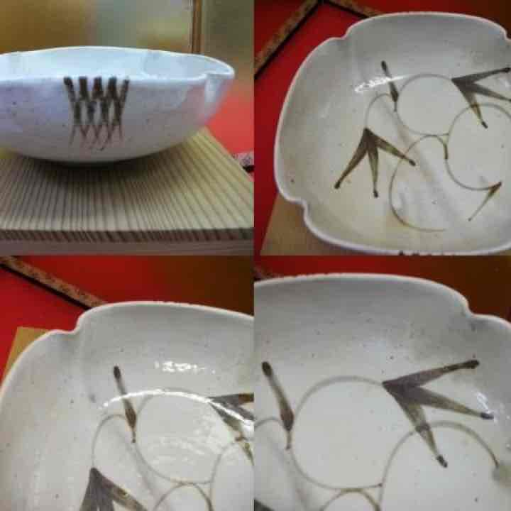 AKａ3249 十三代 中里太郎右衛門 唐津 粉引鉢 共箱