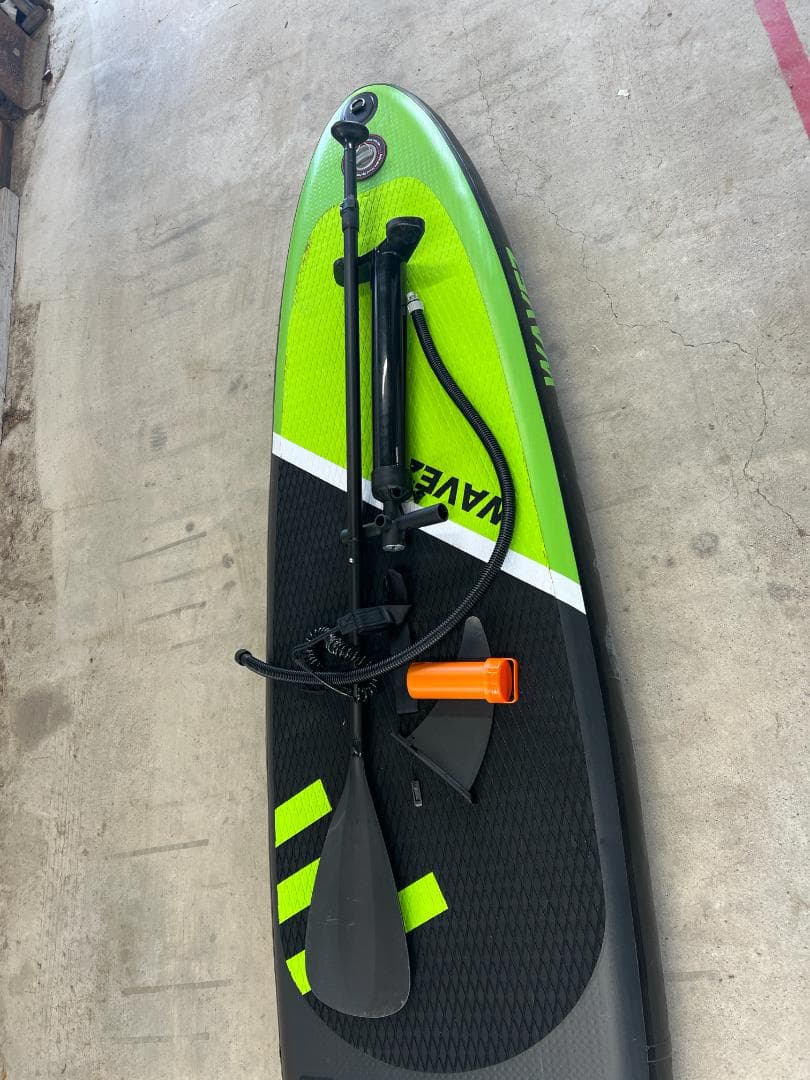 WAVEZ スタンドアップパドルボード 緑/黒