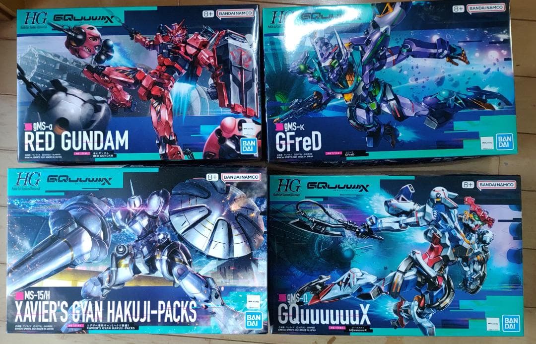 4点セット HG ジークアクス ジフレド エグザベ専用ギャン 赤いガンダム