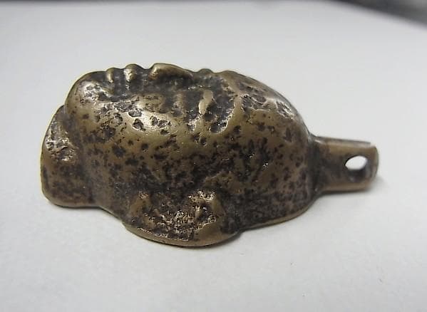 ★L1301★古パーツ　ナガ族　伝世品　ペンダント　人面護符 エスニック