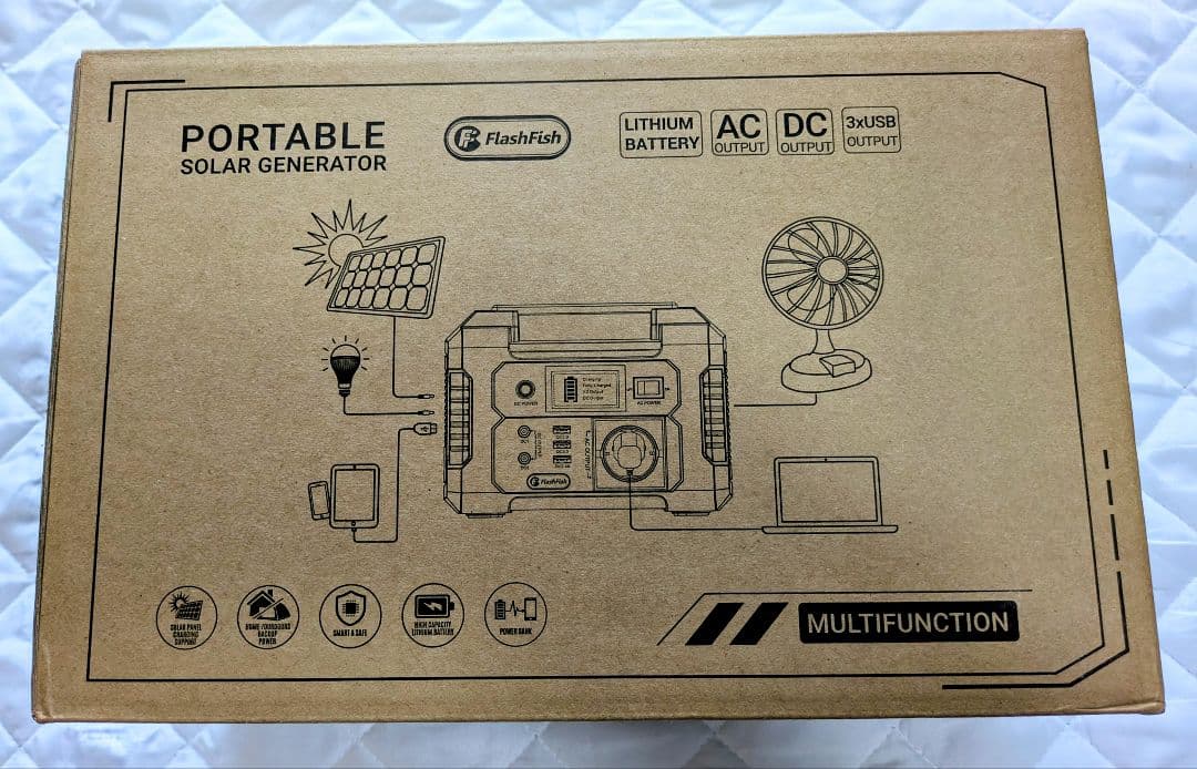 【人気商品入荷_応談可】アウトドアや緊急時に！FlashFish ポータブル電源