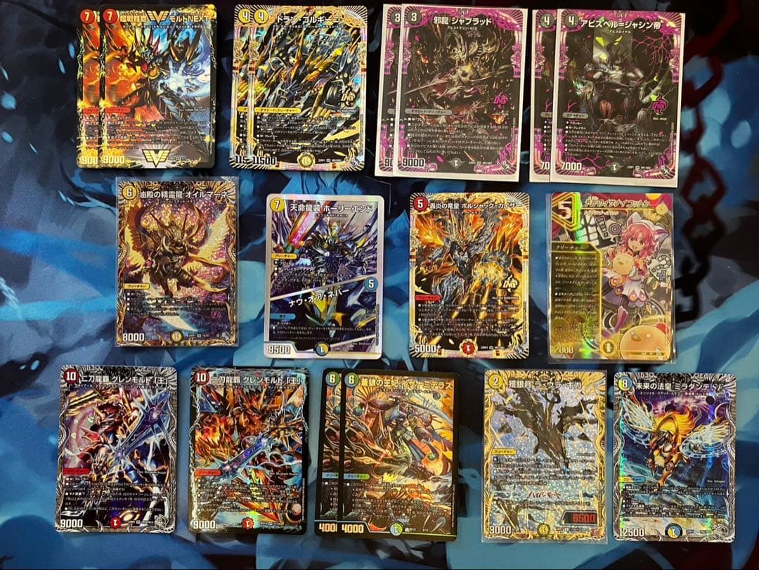 デュエマカード　引退品　【 レアカード＋6デッキ＋デッキボックス3個 】