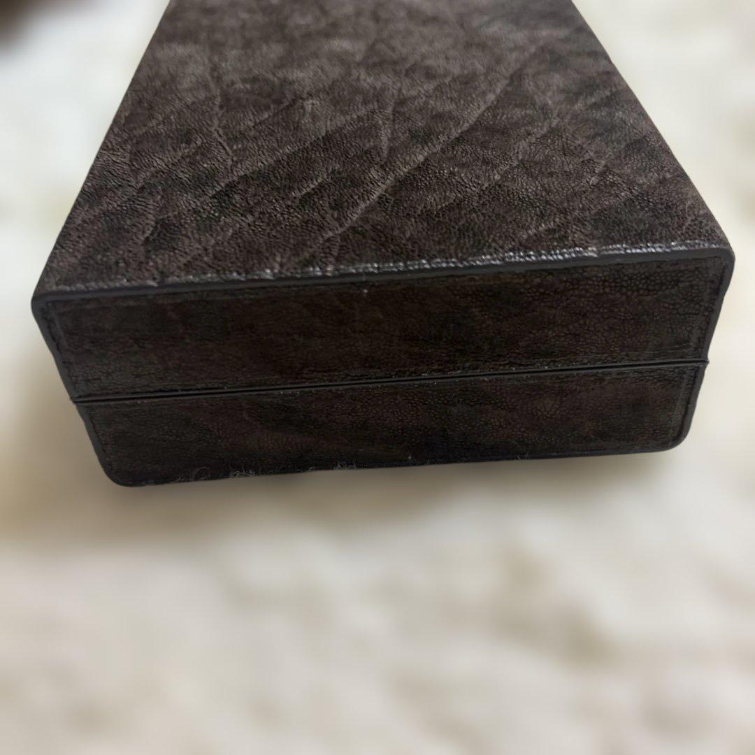 カンダミサコ MALT PENNE 万年筆ケース エレファントレザー ブラウン