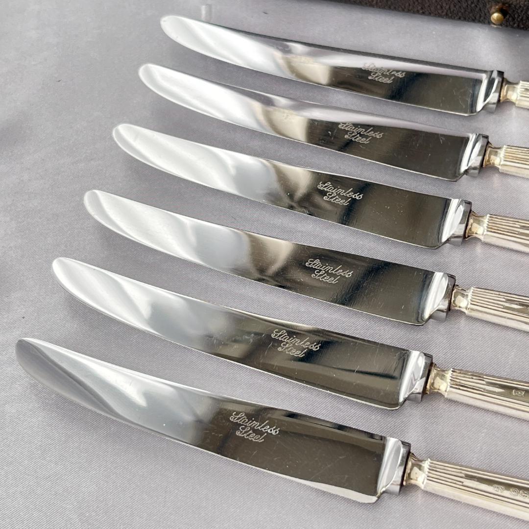 【William Yates】【純銀ハンドル】 Art Deco ティーナイフ