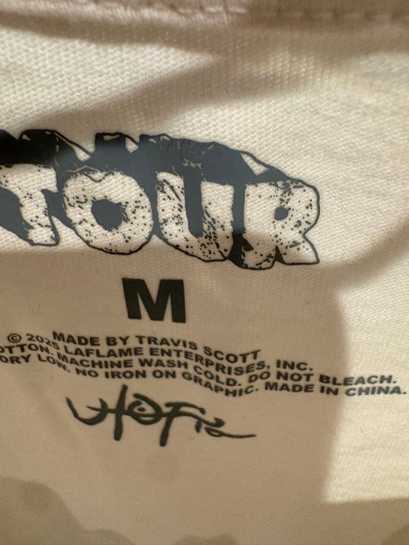 トラヴィス・スコット ツアー グッズ Tシャツ Mサイズ