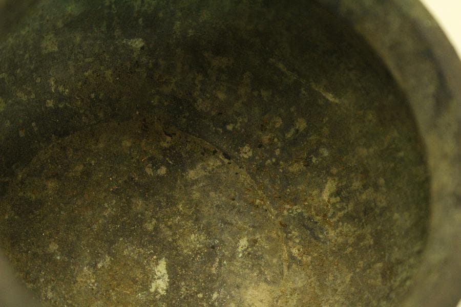 古銅 宣徳年製 香炉 火入 揃 二件(A630)