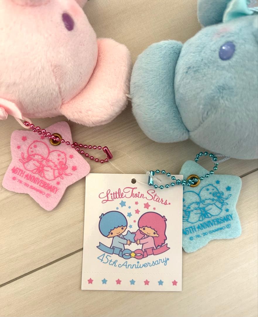 キキララ　45周年アニバーサリー　新品　ぞう　ぬいぐるみ　マスコットホルダー