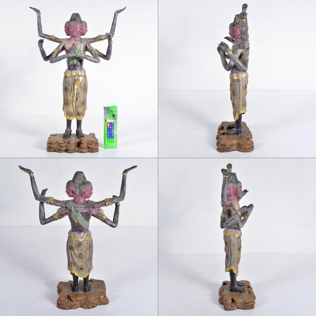 仏教美術　樹脂製　レプリカ　阿修羅像　仏像　置物　D　R4661