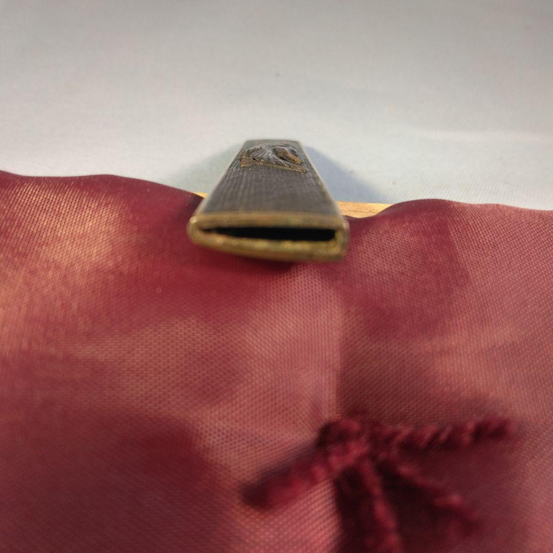 小柄　小柄袋　武具　鶴の彫刻